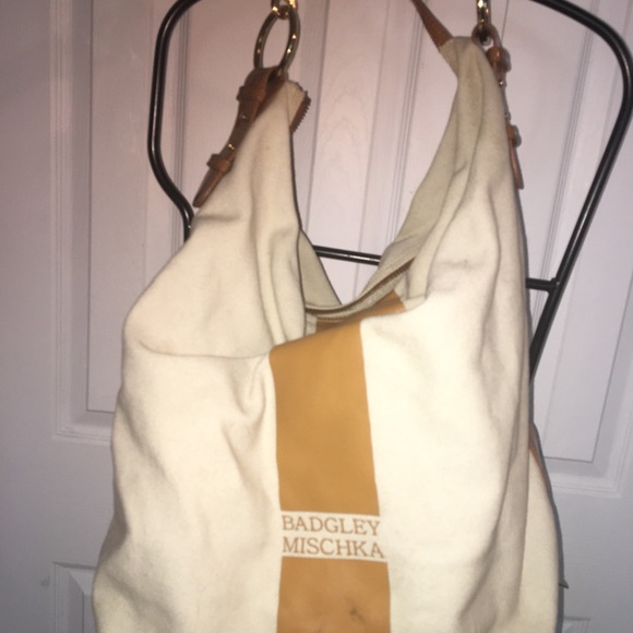 Large tote purse canvas and leather - Picture 4 of 6